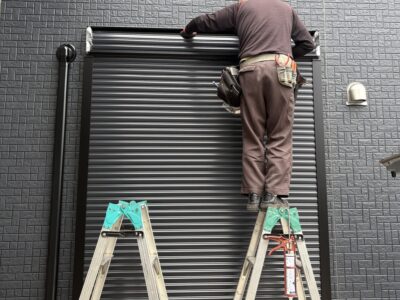 千葉県我孫子市　G様邸　　リクシル（LIXIL）手動シャッターをsomfyキットで電動化工事