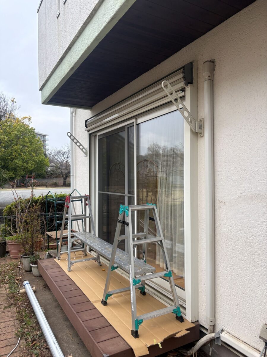 東京都稲城市 H様邸 トステム製手動シャッターをソムフィキットで電動化工事