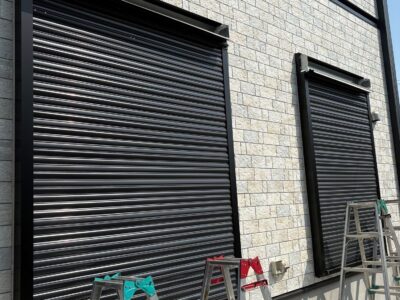 埼玉県鴻巣市　F様邸　LIXIL手動シャッターをソムフィキットで電動化工事